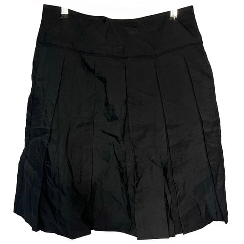 Pre-owned Max & Co Silk Mid-length Skirt In Black