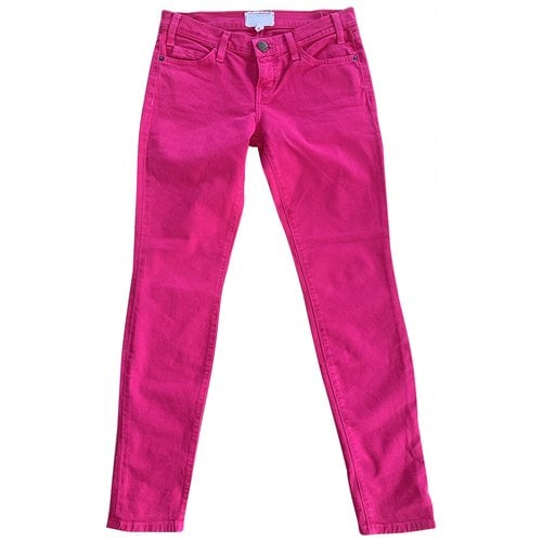 Pre-owned Current Elliott Pink Denim - Jeans Jeans