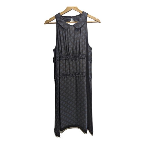 Pre-owned Marni Glitter Mid-length Dress In Navy