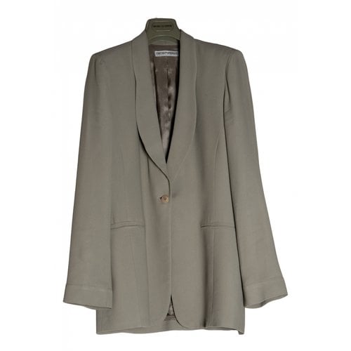 Pre-owned Emporio Armani Suit Jacket In Green