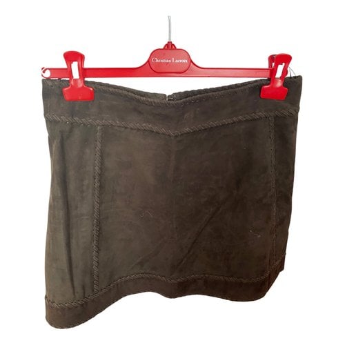 Pre-owned Moschino Cheap And Chic Mini Skirt In Brown