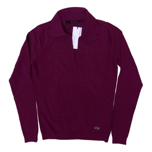 Pre-owned Calvin Klein Jeans Est.1978 Polo In Burgundy