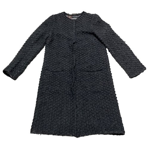 Pre-owned Dolce & Gabbana Wool Peacoat In Grey