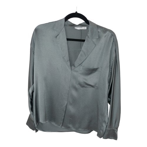 Pre-owned Vince Silk Blouse In Grey