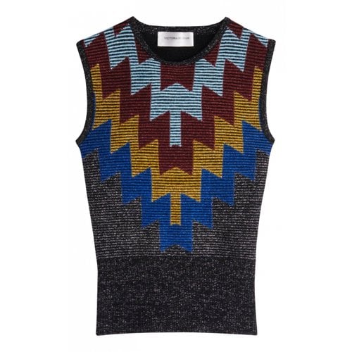 Pre-owned Victoria Beckham Wool Vest In Multicolour