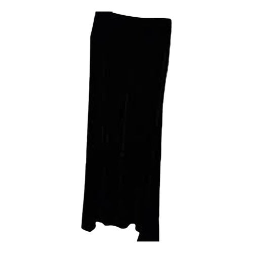 Pre-owned Dries Van Noten Maxi Skirt In Black