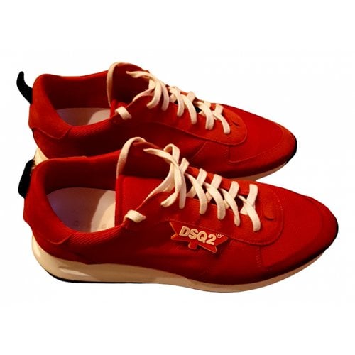 Pre-owned Dsquared2 Trainers In Red