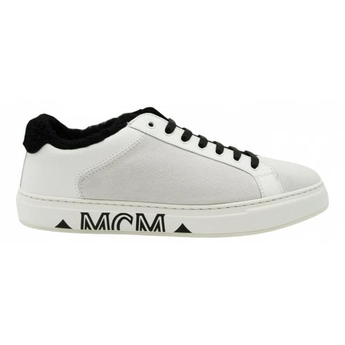 Pre-owned Mcm Low Trainers In White