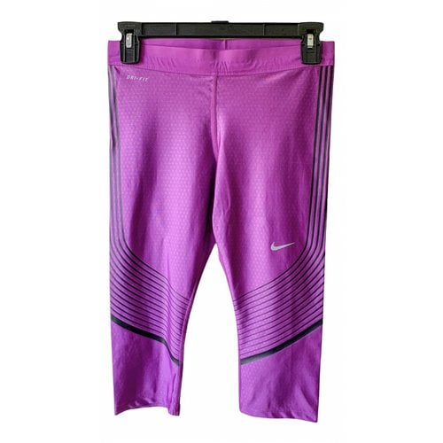 Pre-owned Nike Leggings In Purple