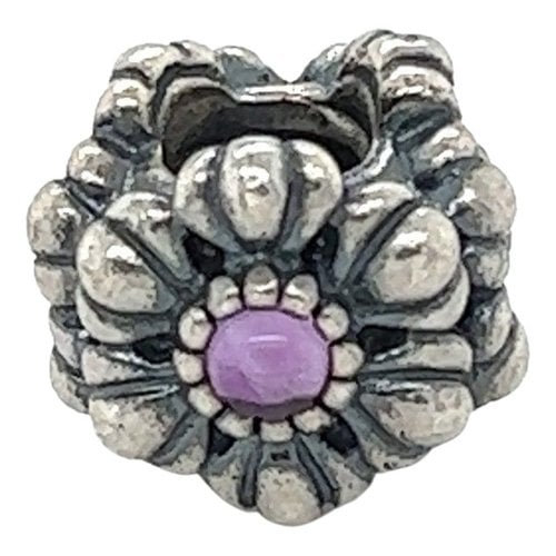 Pre-owned Pandora Silver Pendant In Pink