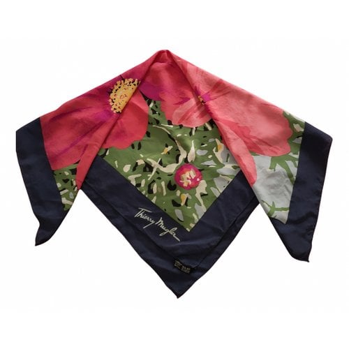 Pre-owned Mugler Silk Handkerchief In Multicolour