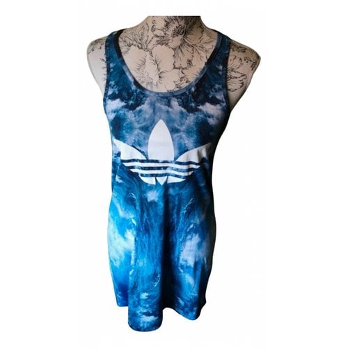 Pre-owned Adidas Originals Mid-length Dress In Blue