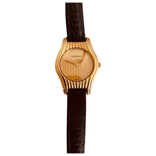 Pre-owned Boucheron Reflet Yellow Gold Watch