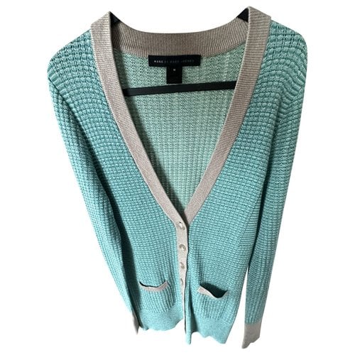Pre-owned Marc By Marc Jacobs Cashmere Cardigan In Turquoise