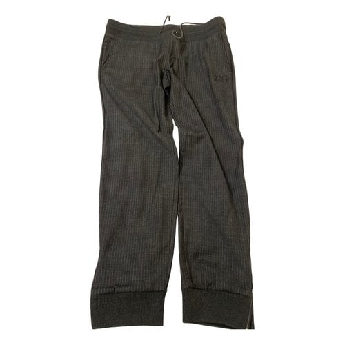 Pre-owned D&g Wool Trousers In Grey