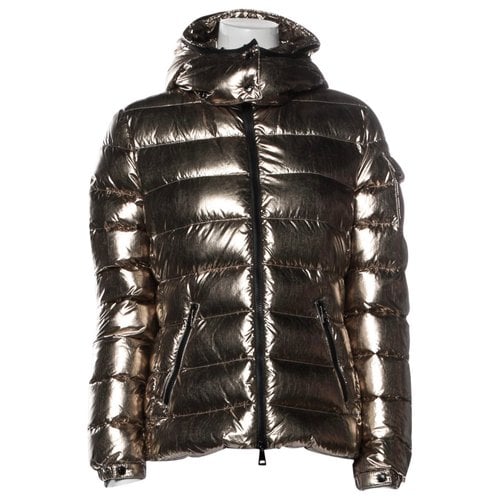 Pre-owned Moncler Classic Puffer In Metallic