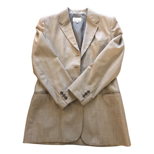 Pre-owned Victoria Wool Blazer In Grey