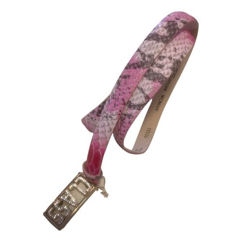 Pre-owned Class Cavalli Leather Belt In Multicolour