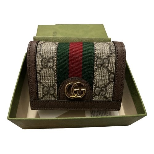Pre-owned Gucci Continental Patent Leather Wallet In Multicolour