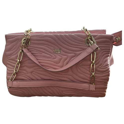 Pre-owned Class Cavalli Leather Crossbody Bag In Pink