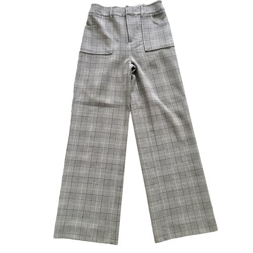 Pre-owned Ganni Fall Winter 2019 Trousers In Grey