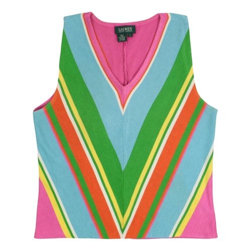 Pre-owned Lauren Ralph Lauren Silk Vest In Multicolour