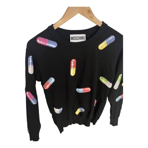 Pre-owned Moschino Wool Jumper In Black