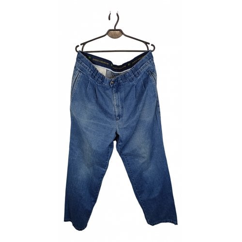 Pre-owned Rabanne Straight Jeans In Blue