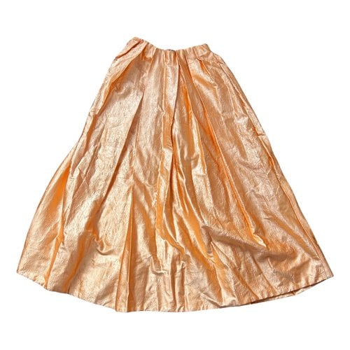 Pre-owned Simone Rocha Silk Mid-length Dress In Orange