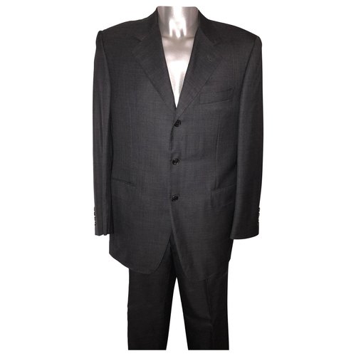 Pre-owned Lanvin Wool Suit In Grey