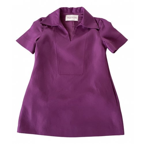 Pre-owned Valentino Dress In Purple