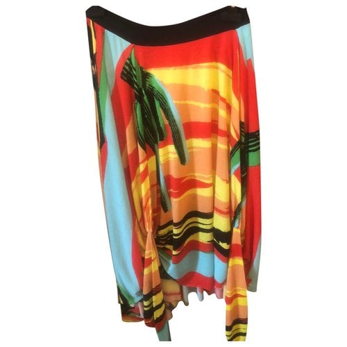 Pre-owned Custo Barcelona Maxi Skirt In Multicolour