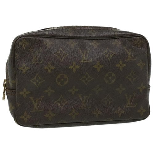Pre-owned Louis Vuitton Cloth Clutch Bag In Beige