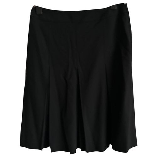 Pre-owned Whistles Wool Mid-length Skirt In Black