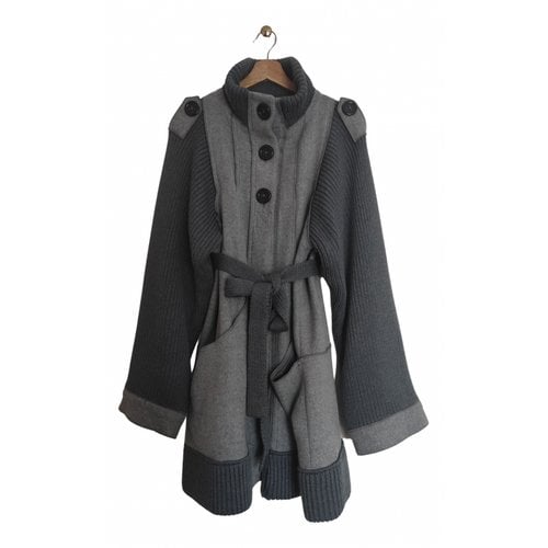 Pre-owned Sonia Rykiel Wool Coat In Grey