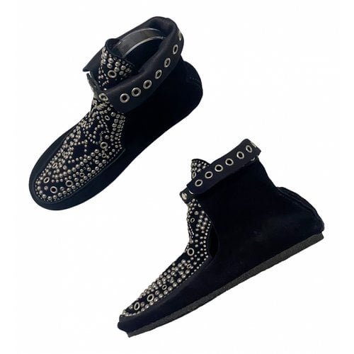 Pre-owned Isabel Marant Mocassin Boots In Black