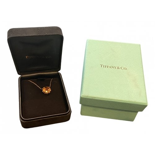 Pre-owned Tiffany & Co Yellow Gold Necklace In Orange