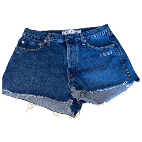 Pre-owned Off-white Mini Short In Blue