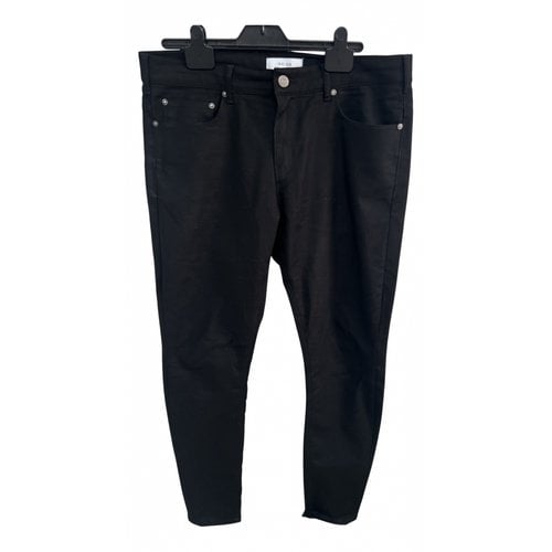 Pre-owned Reiss Trousers In Black