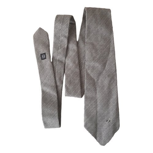 Pre-owned Loewe Wool Tie In Grey
