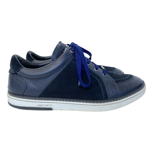 Pre-owned Jimmy Choo Low Trainers In Blue