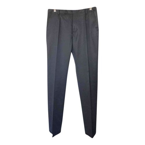 Pre-owned Costume National Trousers In Navy