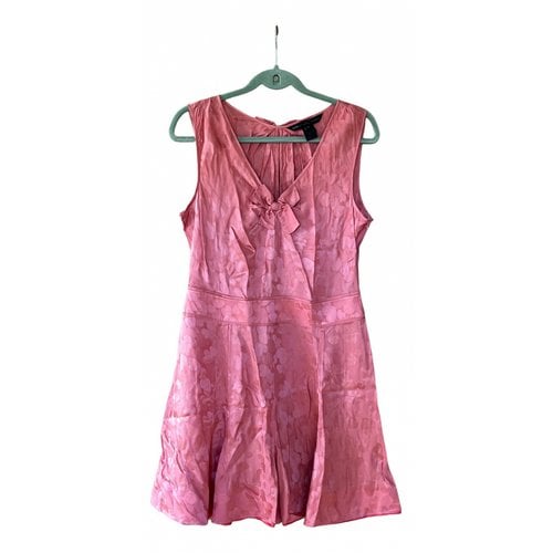 Pre-owned Marc By Marc Jacobs Silk Mini Dress In Pink