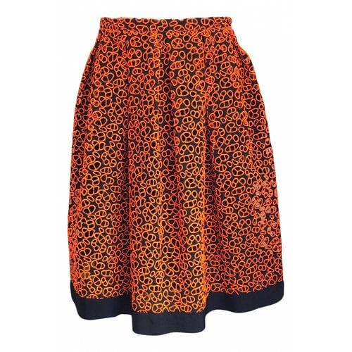 Pre-owned Christopher Kane Mid-length Skirt In Orange