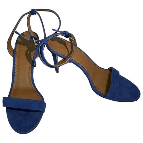Pre-owned Tory Burch Sandal In Blue