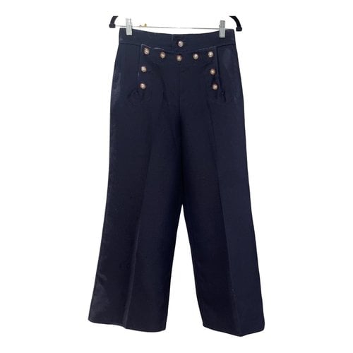 Pre-owned Marc Jacobs Wool Short Pants In Navy