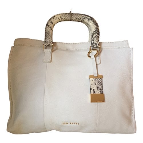 Pre-owned Ted Baker Leather Handbag In White
