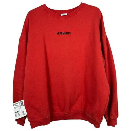 Pre-owned Vetements Sweatshirt In Red