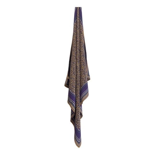 Pre-owned Valentino Garavani Silk Handkerchief In Purple