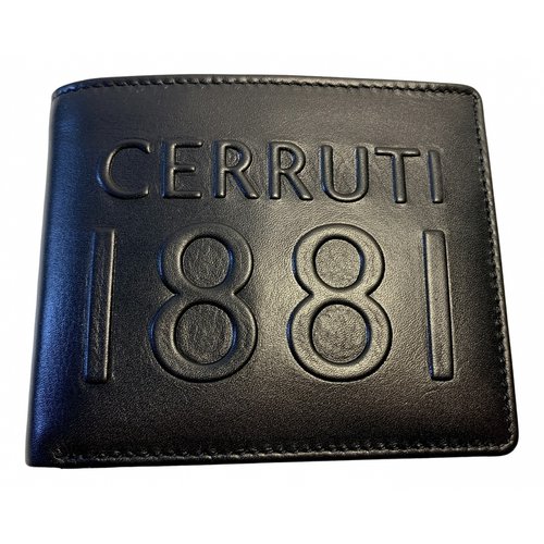 Pre-owned Cerruti 1881 Leather Small Bag In Black
